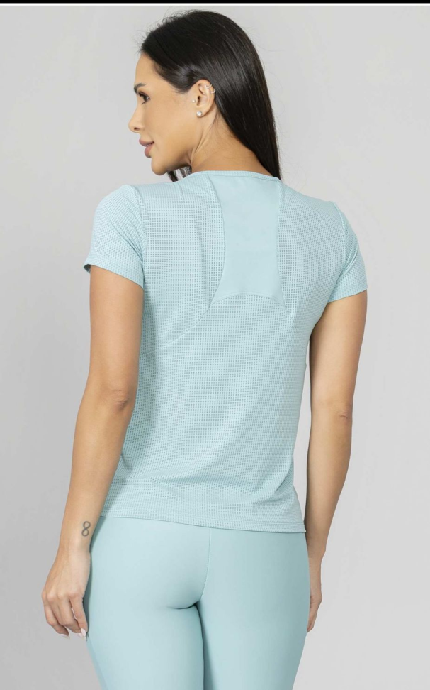 T-Shirt com recortes Run More verde - #3