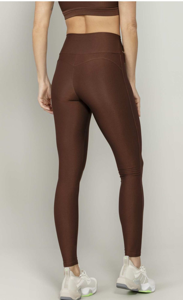 Legging com bolso Run More marrom - #3