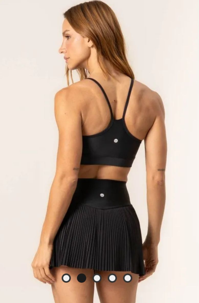 Saia Short Plissado Vivame preto