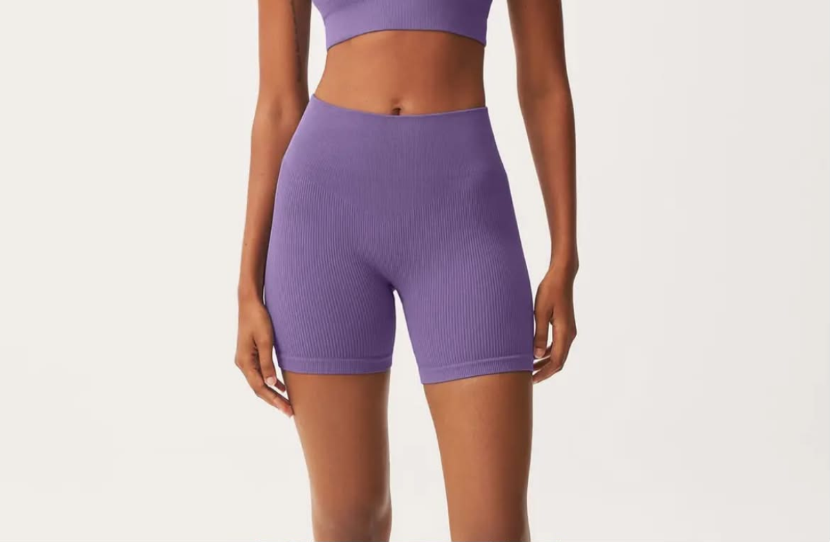 Bermuda Ciclista Sem Costura Hering roxo