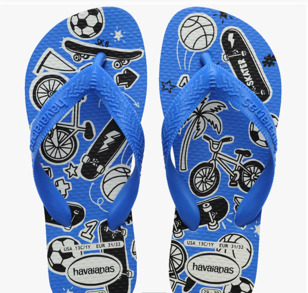 Havaianas Kids Athletic Branco/Azul