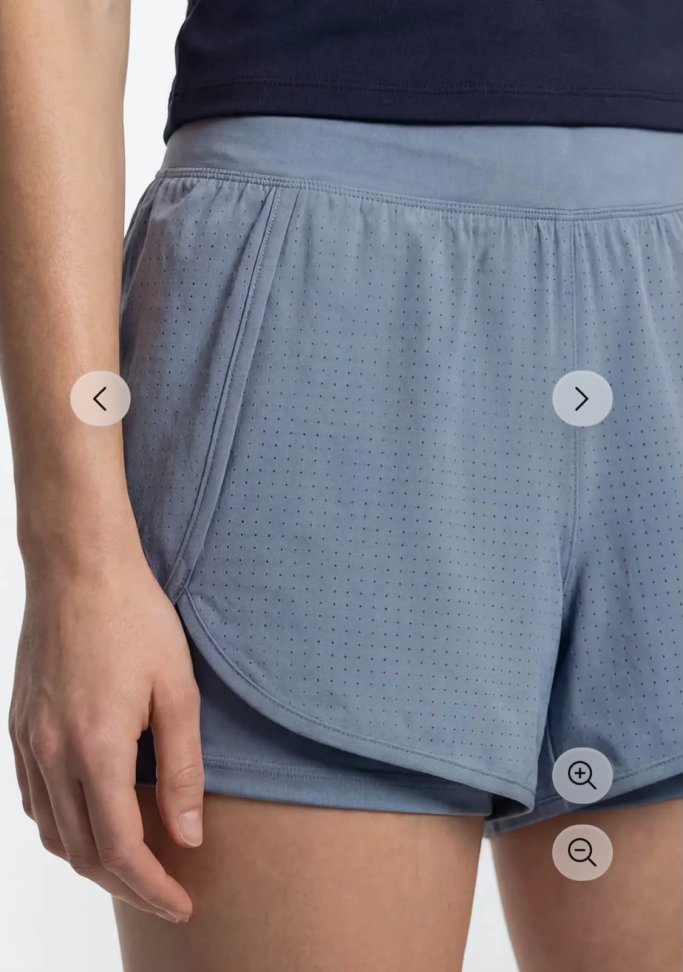 Short duplo Hering Sports azul