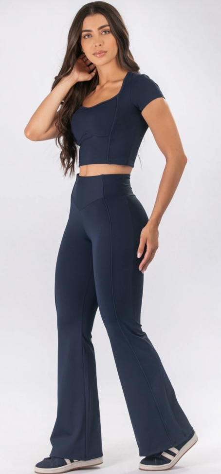 Legging Flare Let’s Gym navy blue