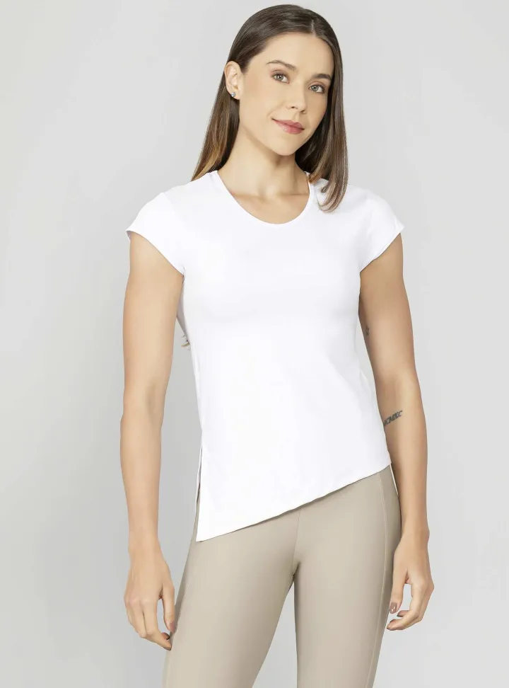 Blusa ajustada Run More branco - #1