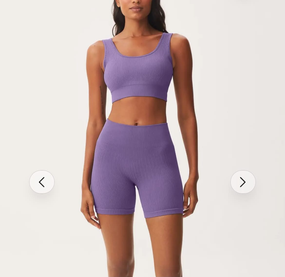 Top Canelado Hering Sports roxo