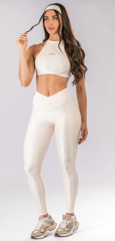 Legging Bright Let’s Gym off white