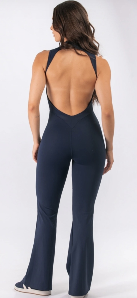 Macacão Flare Let’s Gym navy blue - #3
