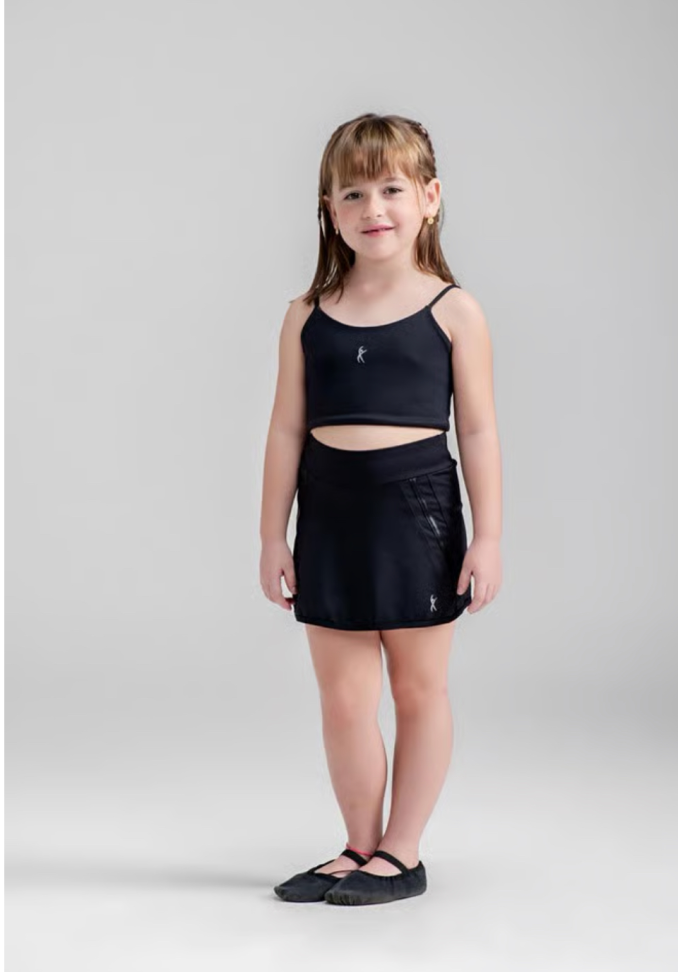 Short Saia Kids Preto