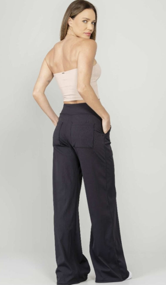 Calça Pantalona Run More preto - #3