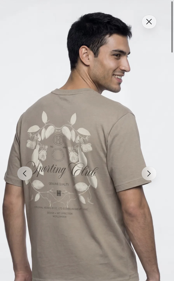 Camiseta Beje Masculina