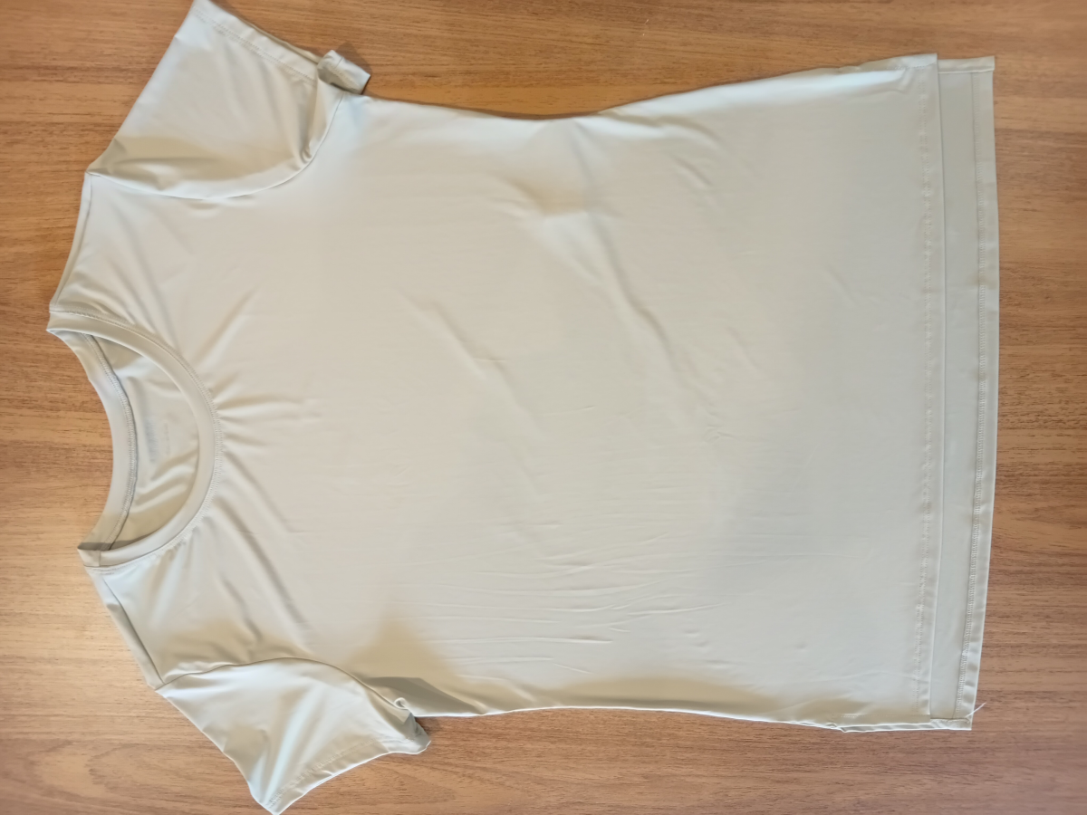 Camiseta Neutral Alongada Vivame bege