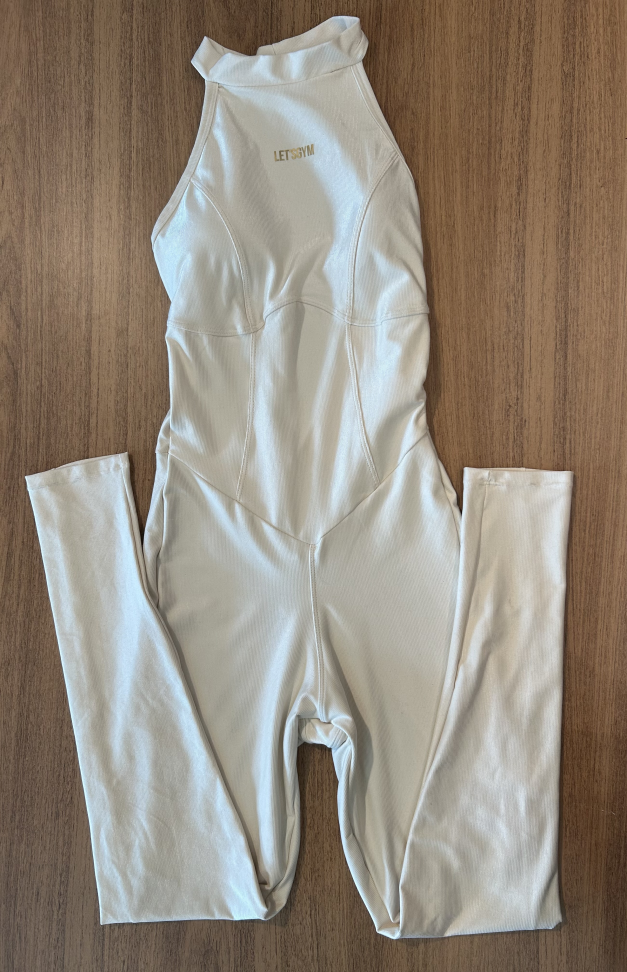 Macacão legging Let’s Gym off white