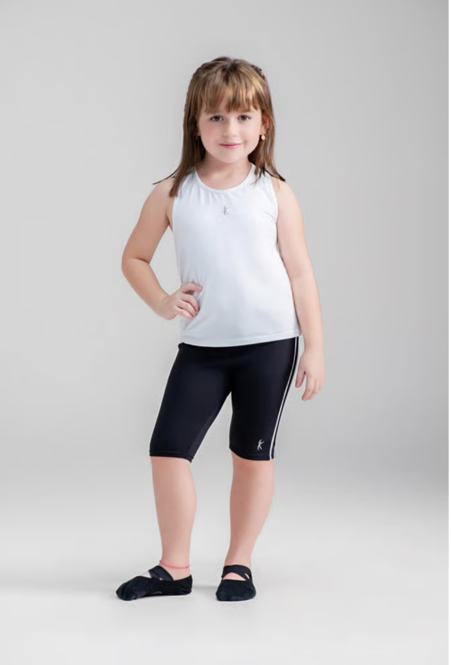 Bermuda Preta Kids Larulp