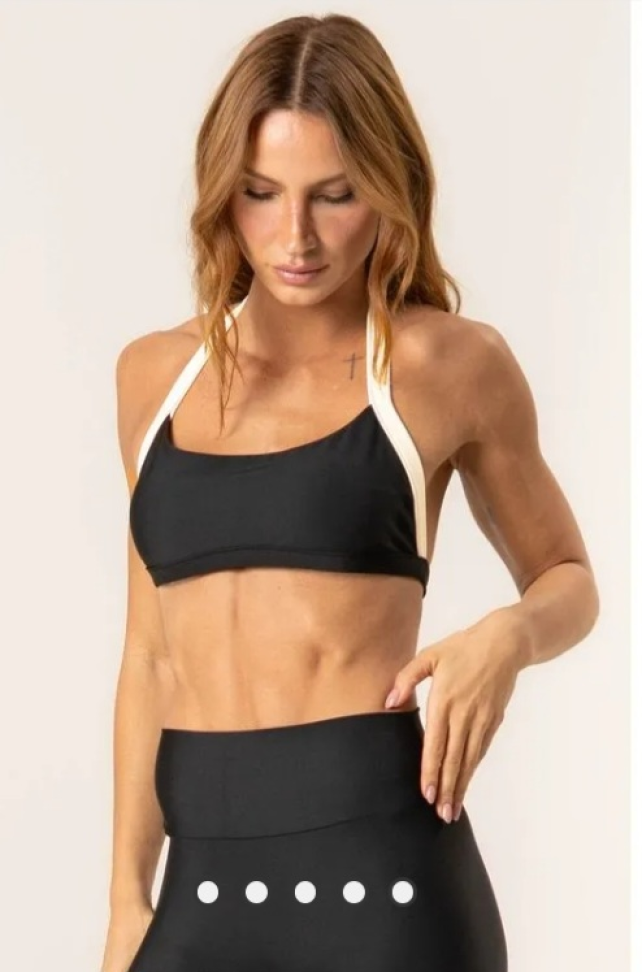 Top Boost Halter Vivame preto