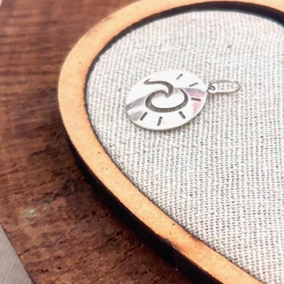 Pingente Medalha Onda