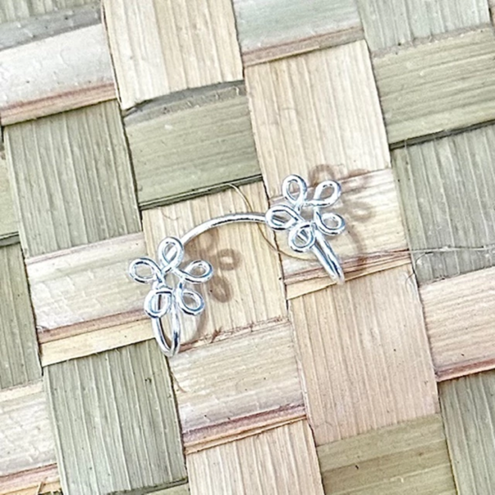 Piercing Fake Flor Dupla
