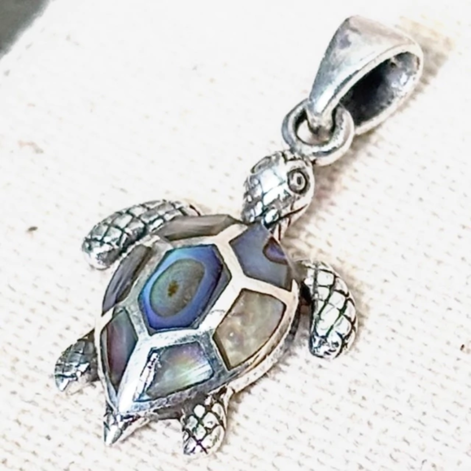 Pingente Tartaruga Abalone