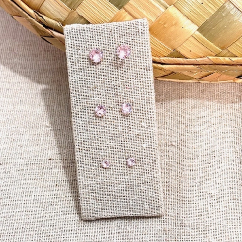 Trio Zircônia Rosa