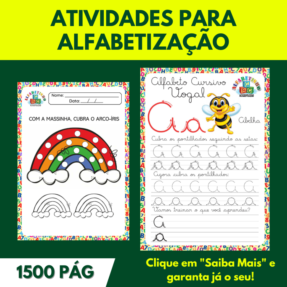 ALFABETINHO - Mais de 1500 Atividades para Alfabetização - #6