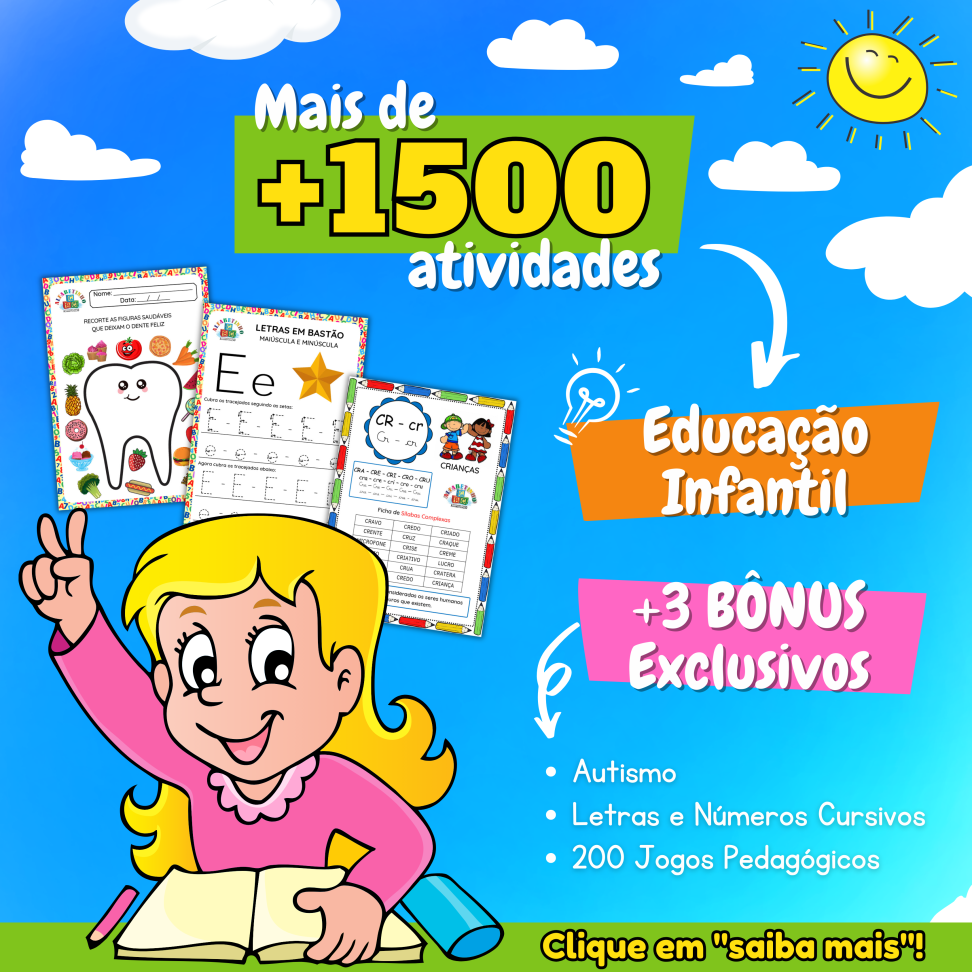 ALFABETINHO - Mais de 1500 Atividades para Alfabetização - #4