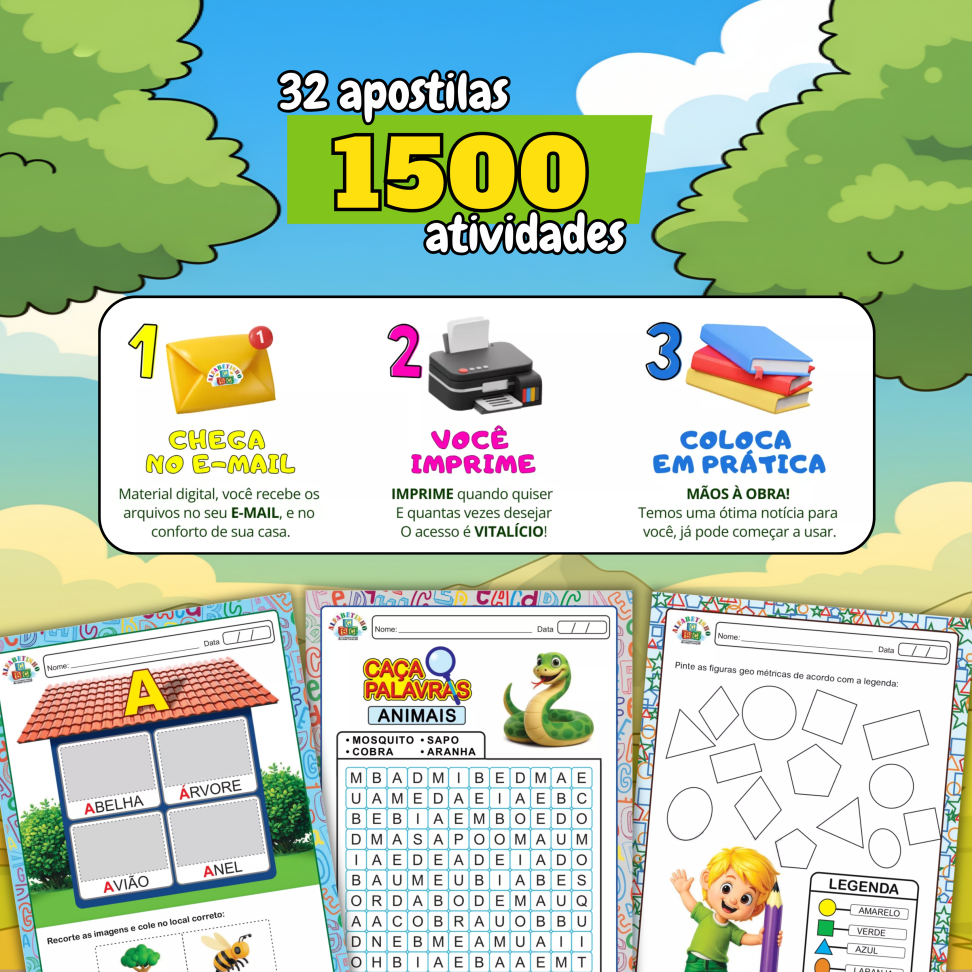 Super Combo 32 Apostilas para Alfabetização - #4