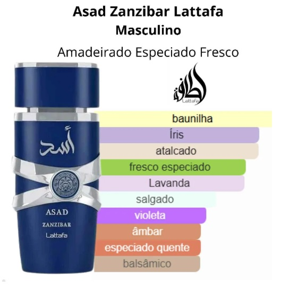 Perfume Lattafa Asad Zanzibar Edp Masculino 100ML