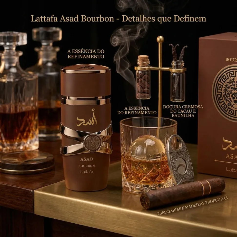 Perfume Lattafa Asad Bourbon Edp Masculino 100ML - #7