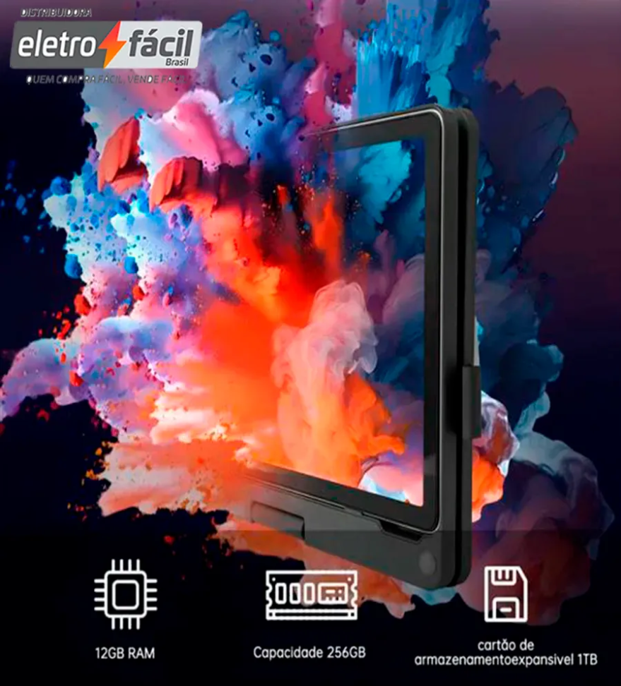Tablet PC Gamer Tela 11 12GB RAM 256GB Armazenamento 5G Aceita Chip - Cinza - Thiweik - #6