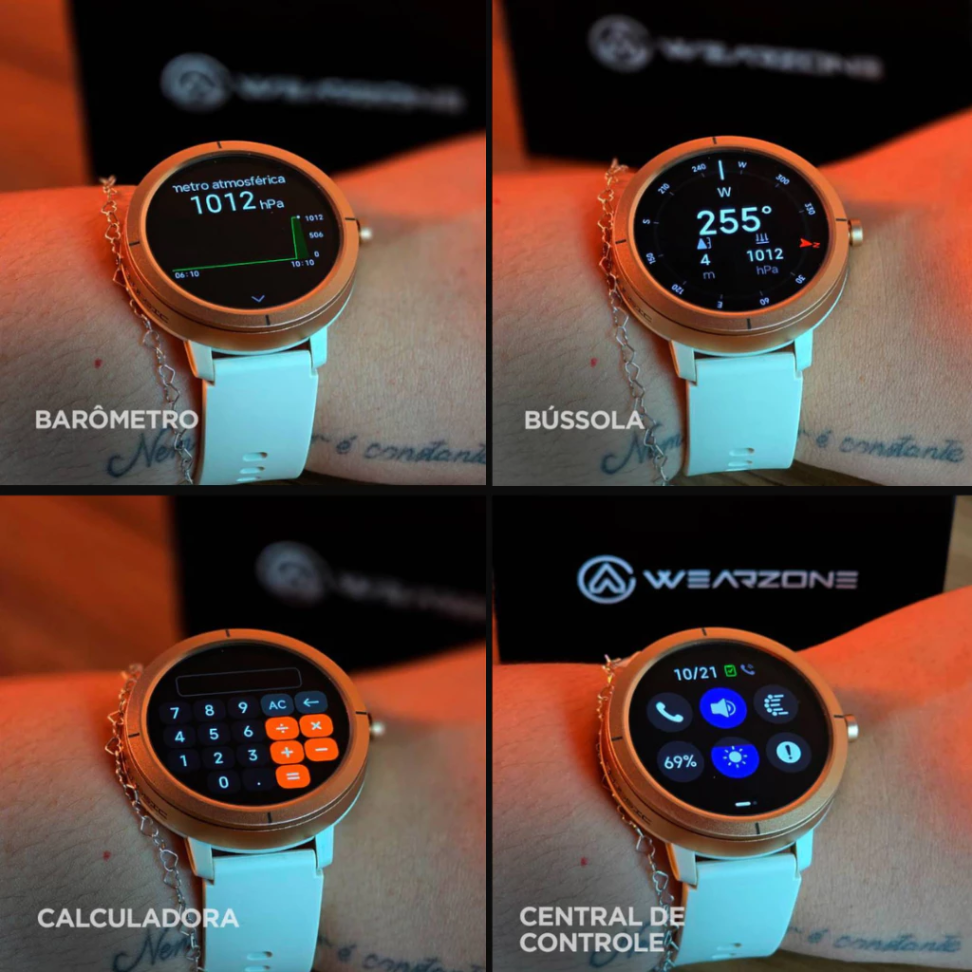 Smartwatch Wearzone Flare Relogio Inteligente GPS | 5ATM A prova d'Água | Bateria 7 dias - #4