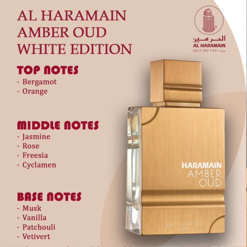 Perfume Al Haramain Amber Oud White Edition Eau de Parfum Unissex 100ML - #9