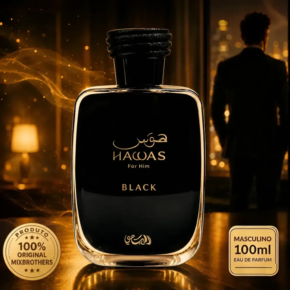 Perfume Hawas Black Edp Rasasi Masculino 100ml Rasasi - #4