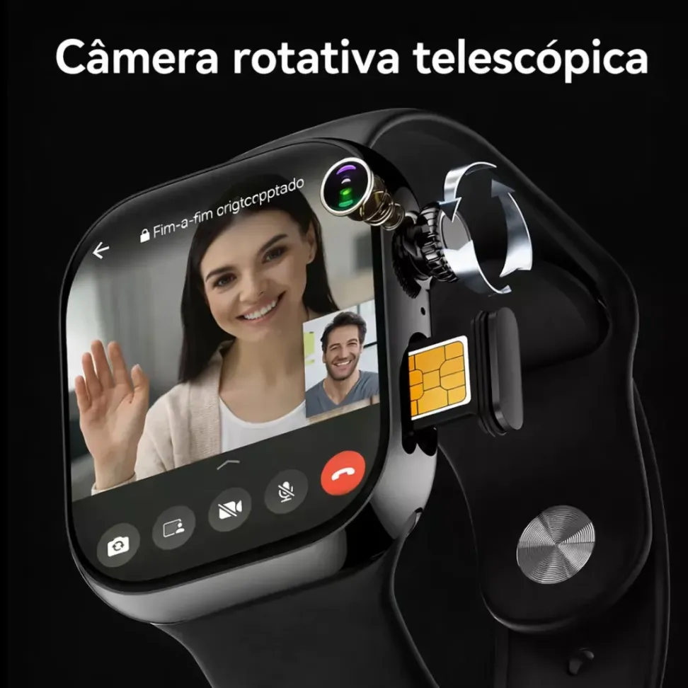 Smartwatch Microwear W11Ai Android 5G 2/16GB Amoled Chip Camera Wifi - Preto, Prata e Titânio Gold - #9