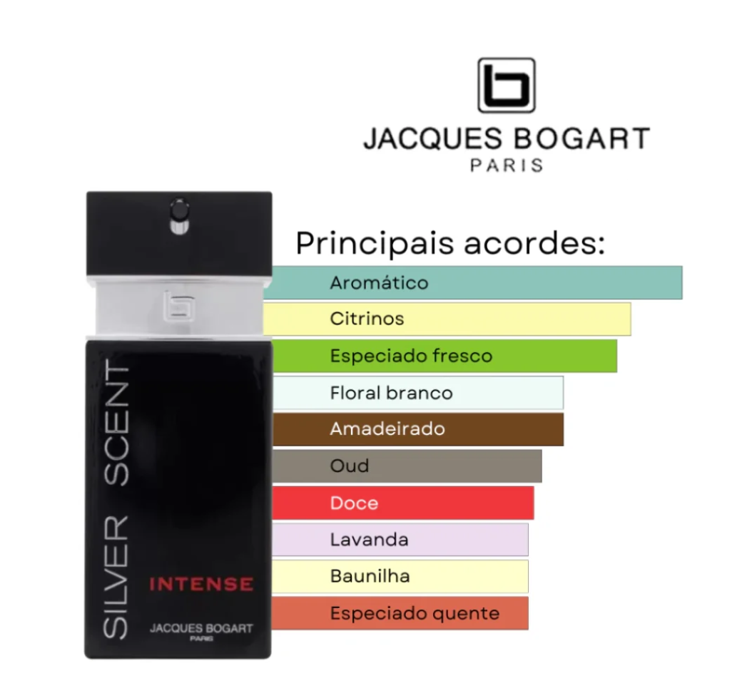 Jacques Bogart Silver Scent Intense Eau de Toilette Masculino 100ML
