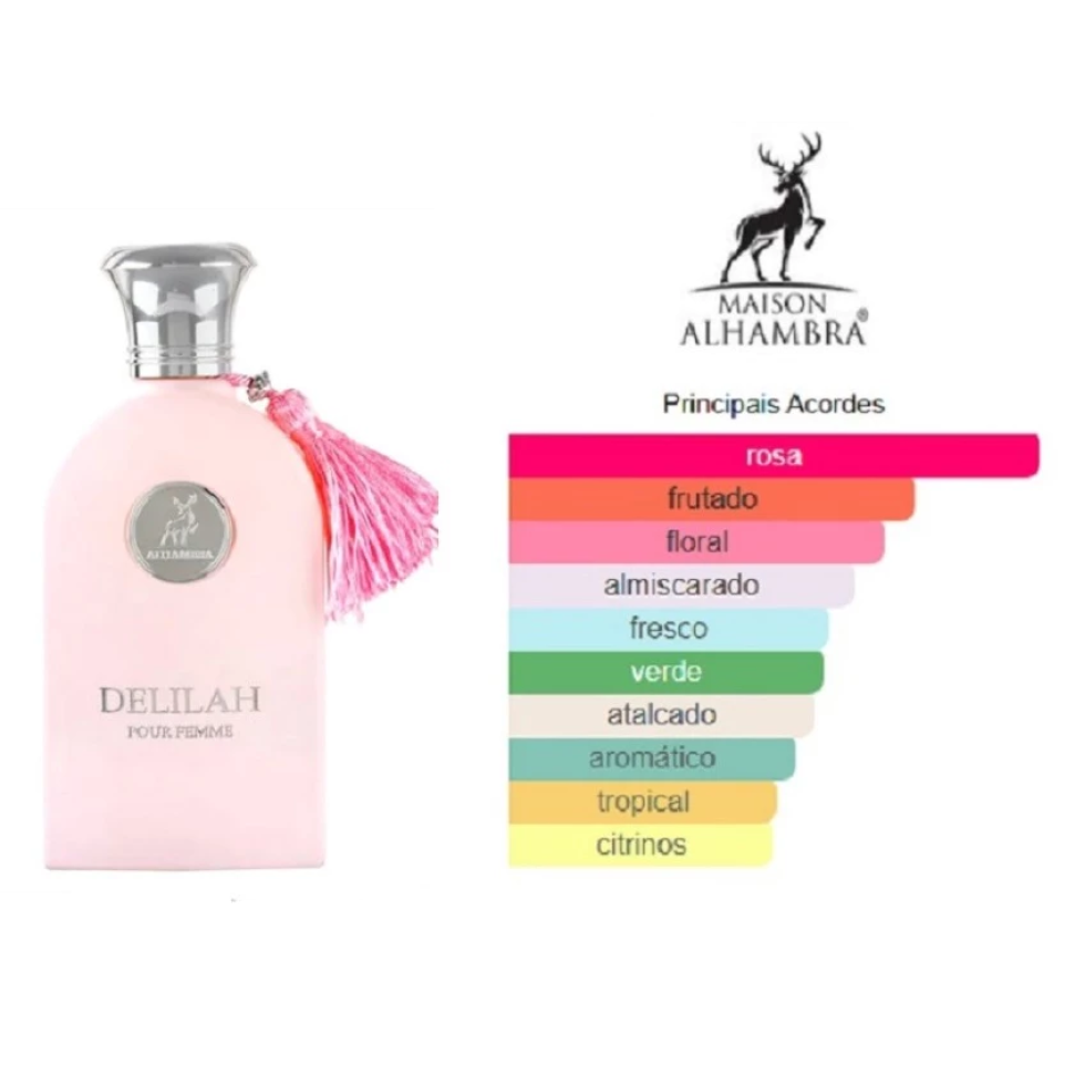 Perfume Arabe Maison Alhambra Delilah EDP 100ml Feminino