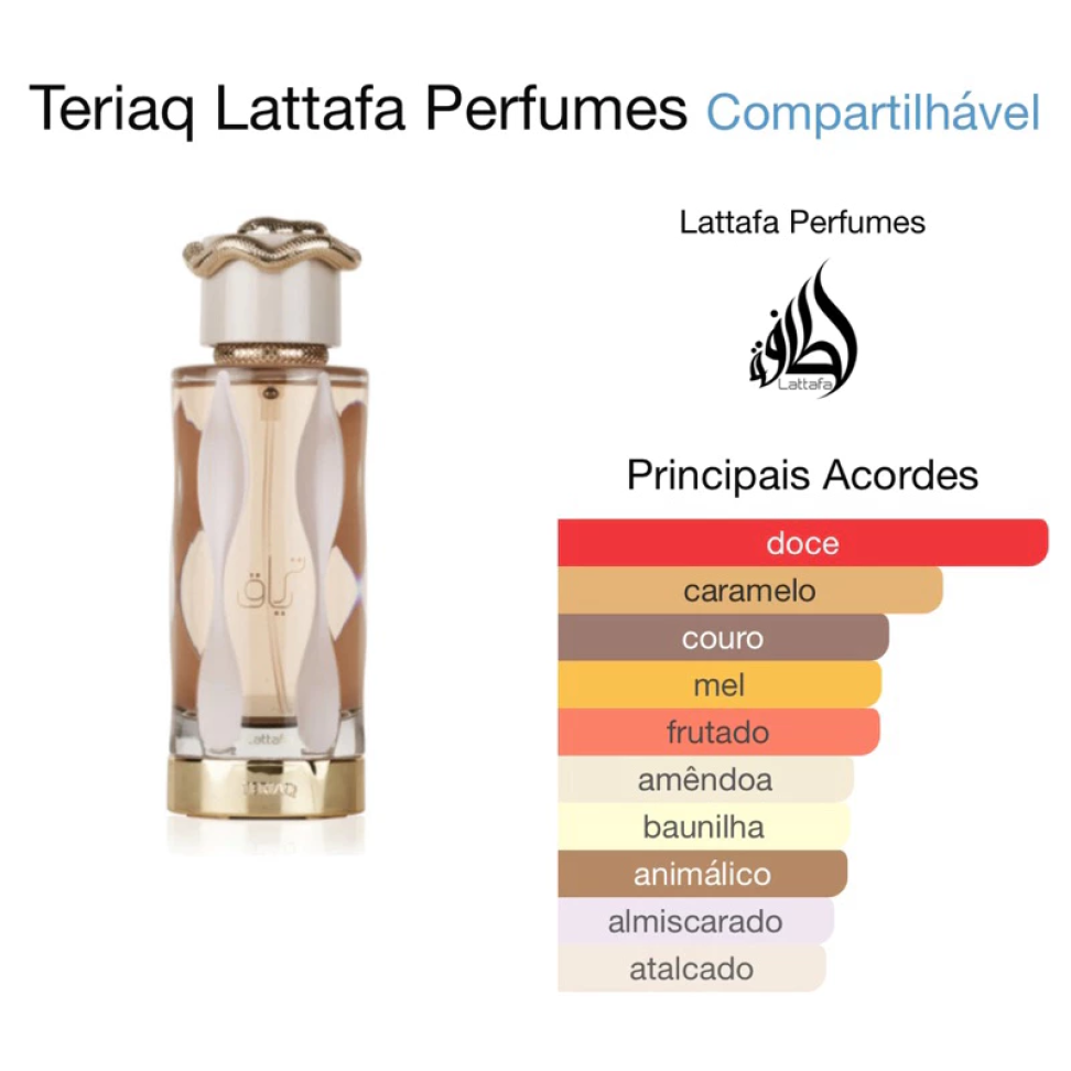 Perfume Lattafa Teriaq Edp Unissex 100ml
