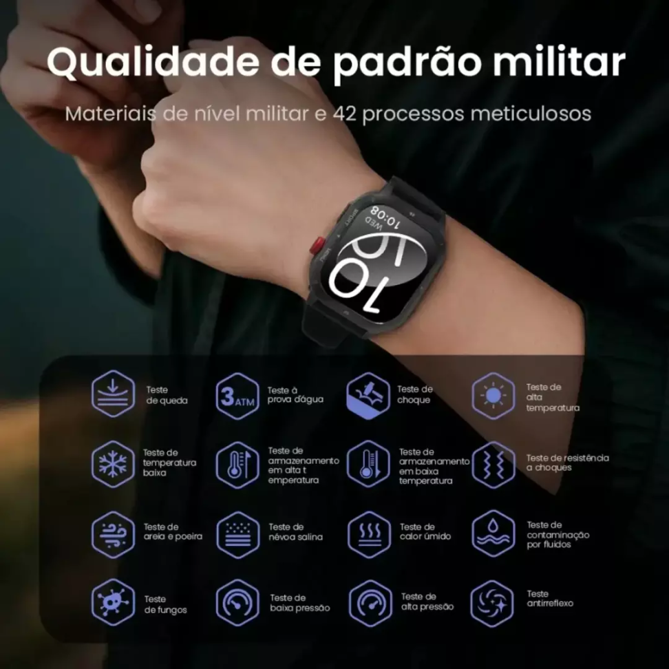 Smartwatch Haylou Iron Neo A Prova D'água - Preto - #5