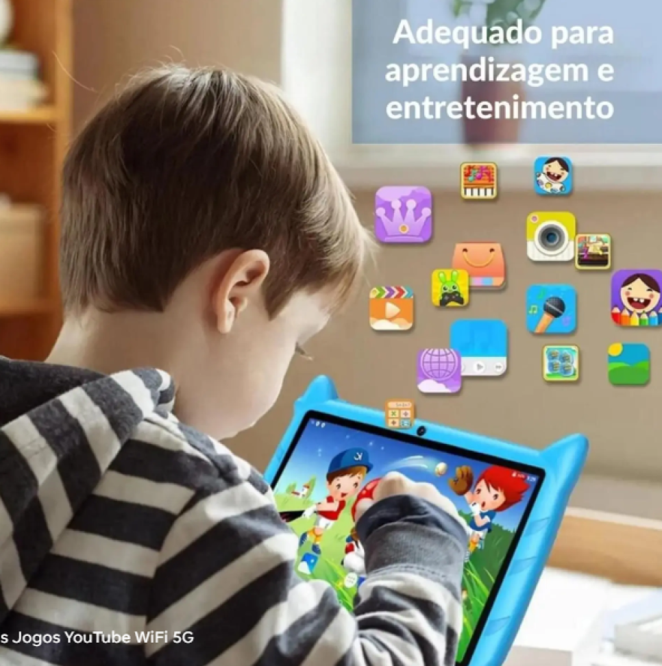 Tablet Infantil Sonic 64GB + 3GB ram Apps Educativos Jogos YouTube WiFi 5G - Disney - #5