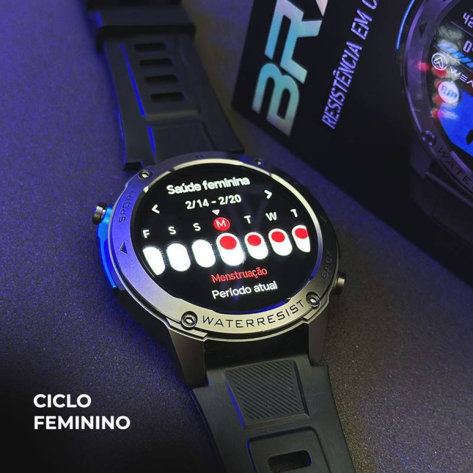 Smartwatch WearZone Brave Sport, com GPS e Resistência Militar IP69K - #17
