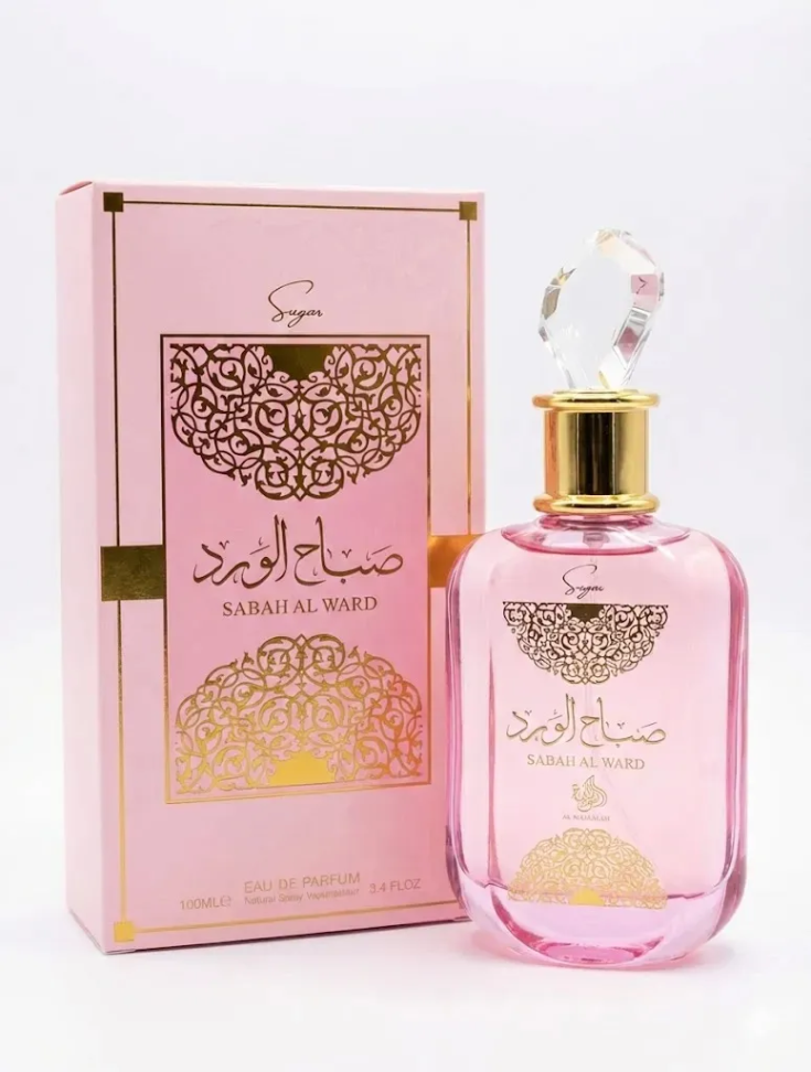 Perfume Al Wataniah Sabah Al Ward Sugar ( Rosa ) Edp Feminino 100ml