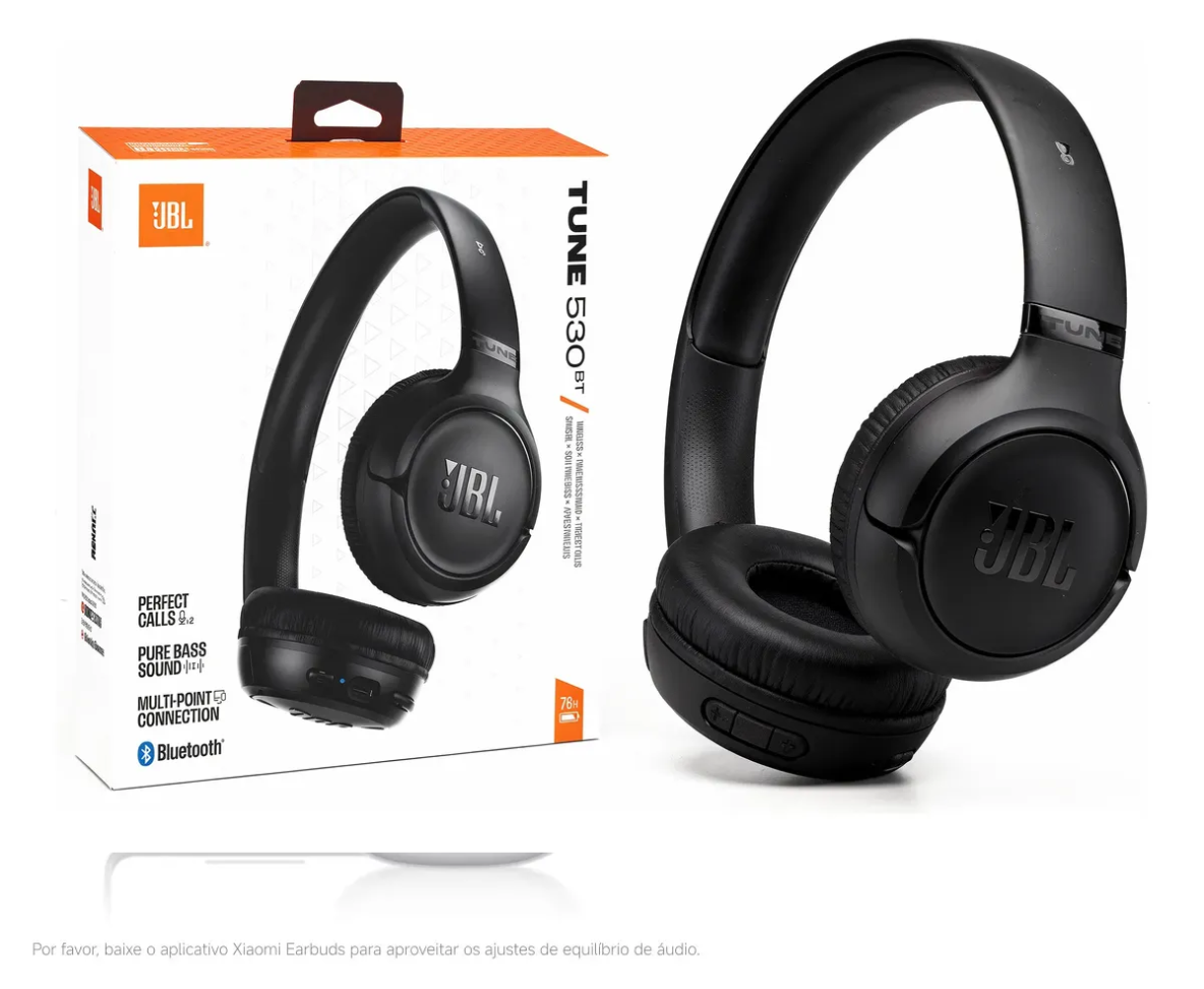 Fone De Ouvido Jbl 530bt Bluetooth Wireless Sem Fio