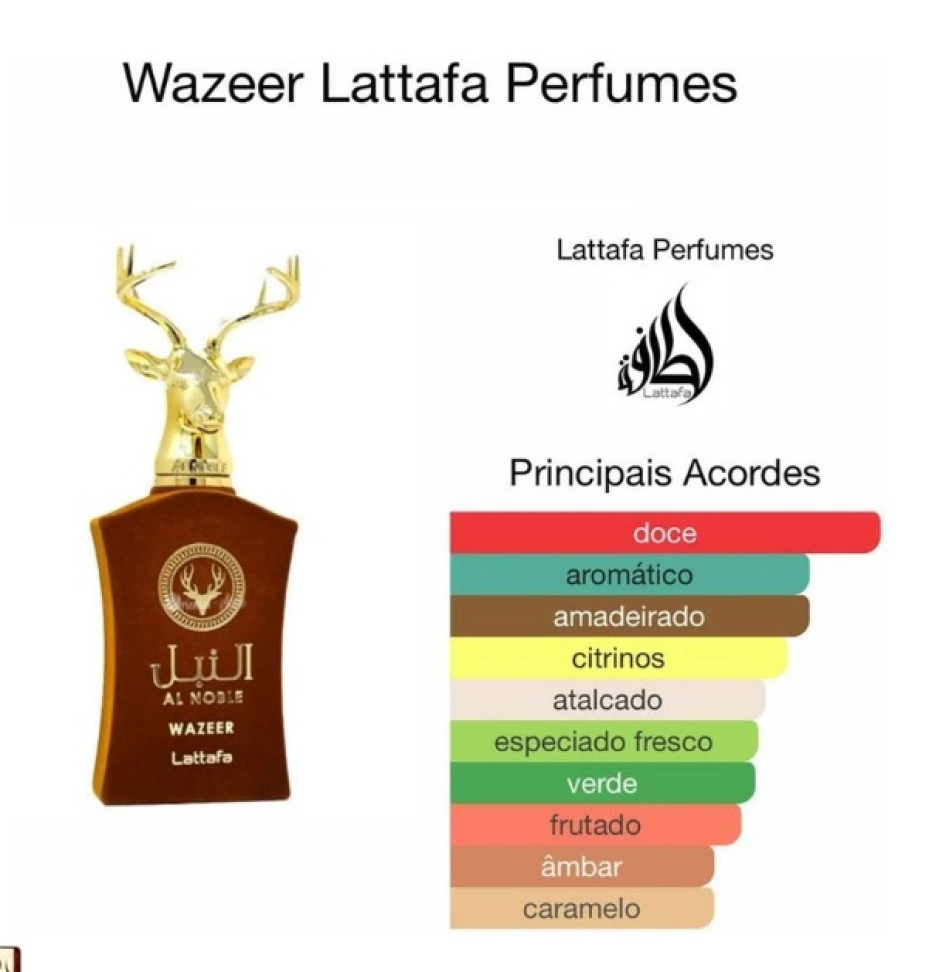 Perfume Lattafa Al Noble Wazeer Edp Unissex 100ml