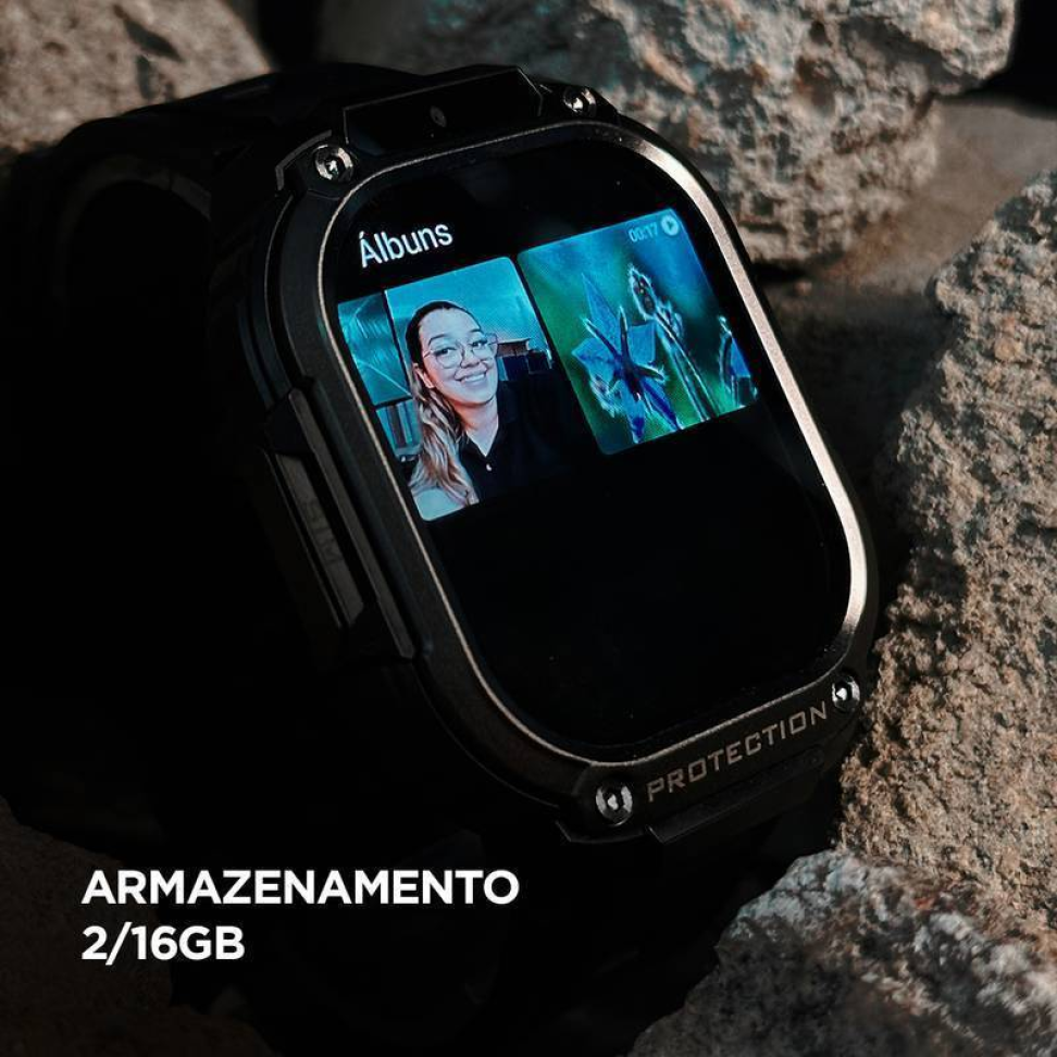 Smartwatch Wearzone Horizon Titan 4g Tela Amoled Proteção Panda Glass 2GB RAM 16GB ROM Ultra Robusto - #20