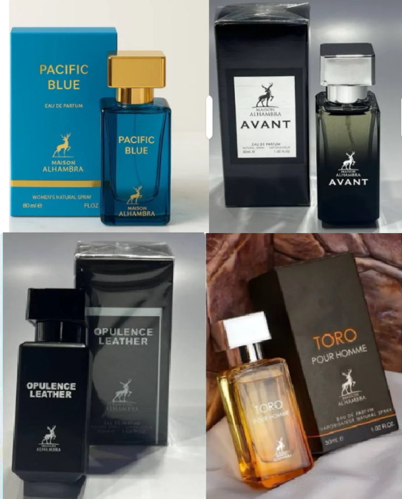 Perfume Arabe Edp 30ml Maison Alhambra ( Pacific Blue - Toro - Opulence Leather - Avant )