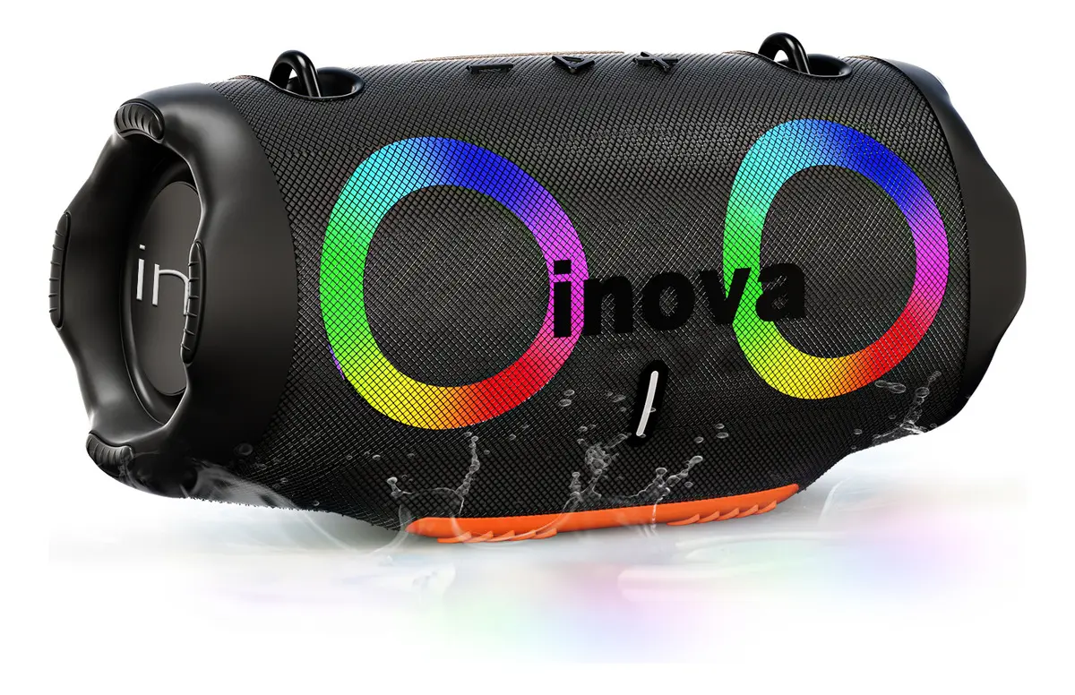 Caixa De Som Inova 30w Bluetooth Tws Estéreo Alta Hifi Festa À Prova D'água Ipx6à Com Rgb - #9