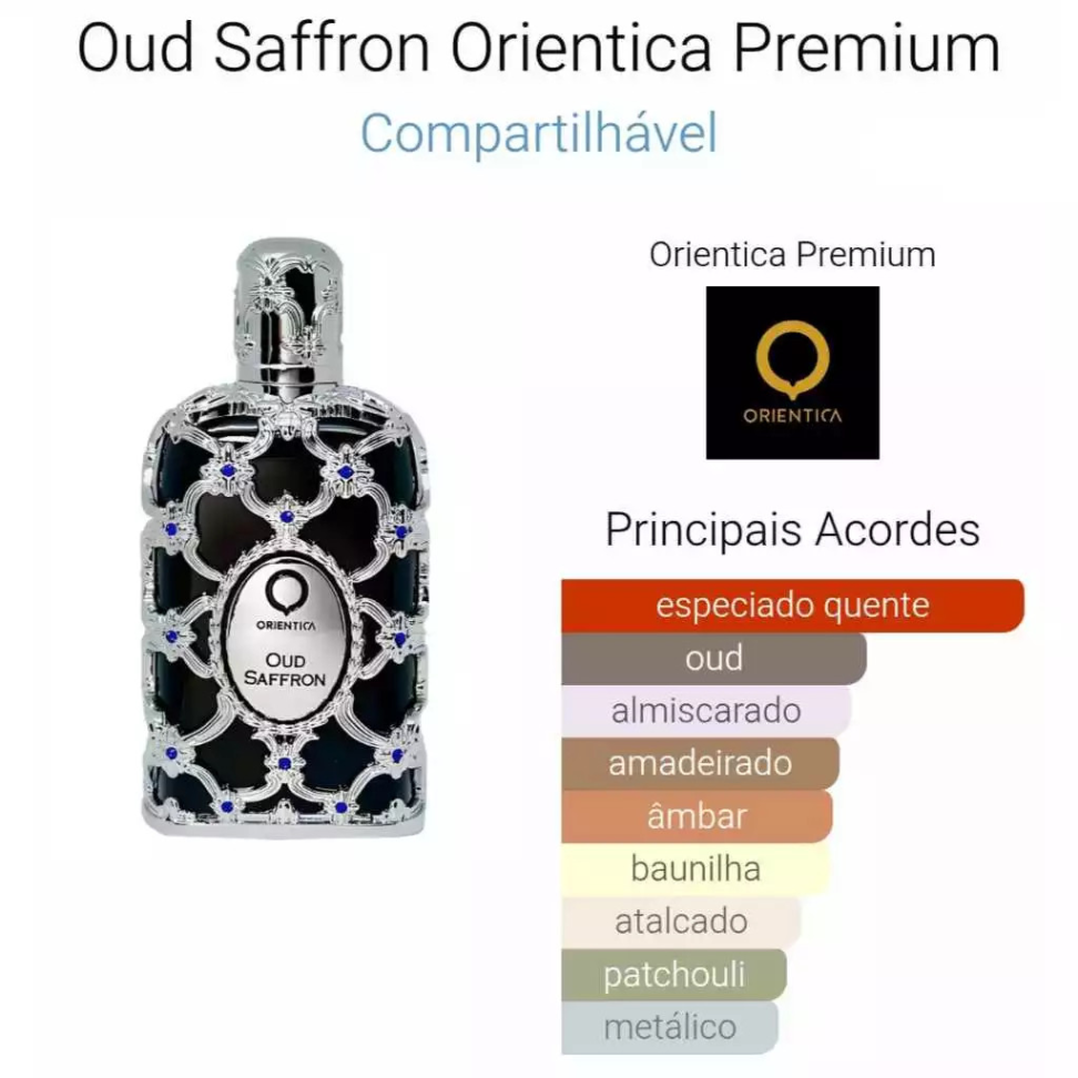 Perfume Orientica Oud Saffron Edp Perfume Árabe Unissex 80m