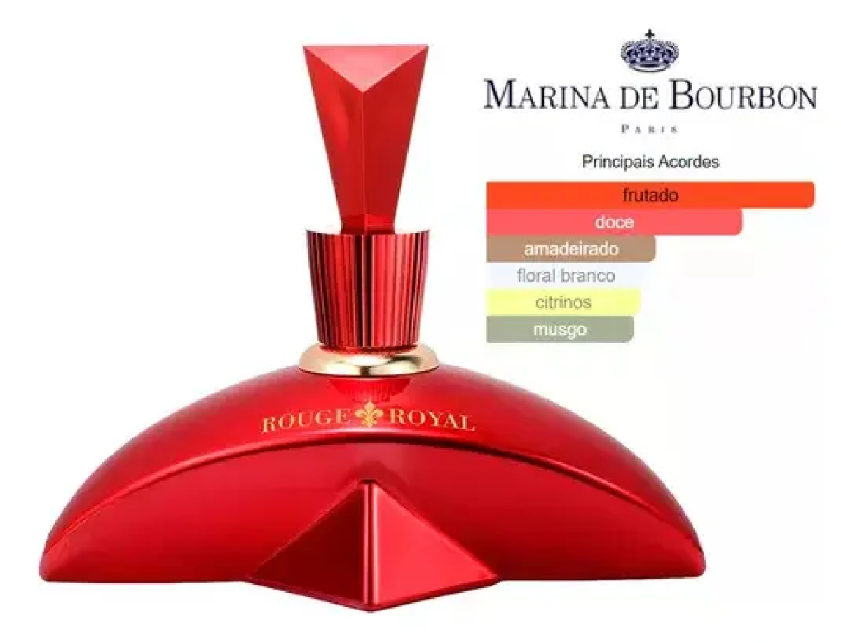 Perfume Rouge Royal Marina De Bourbon Floral Frutado Feminino 100ml