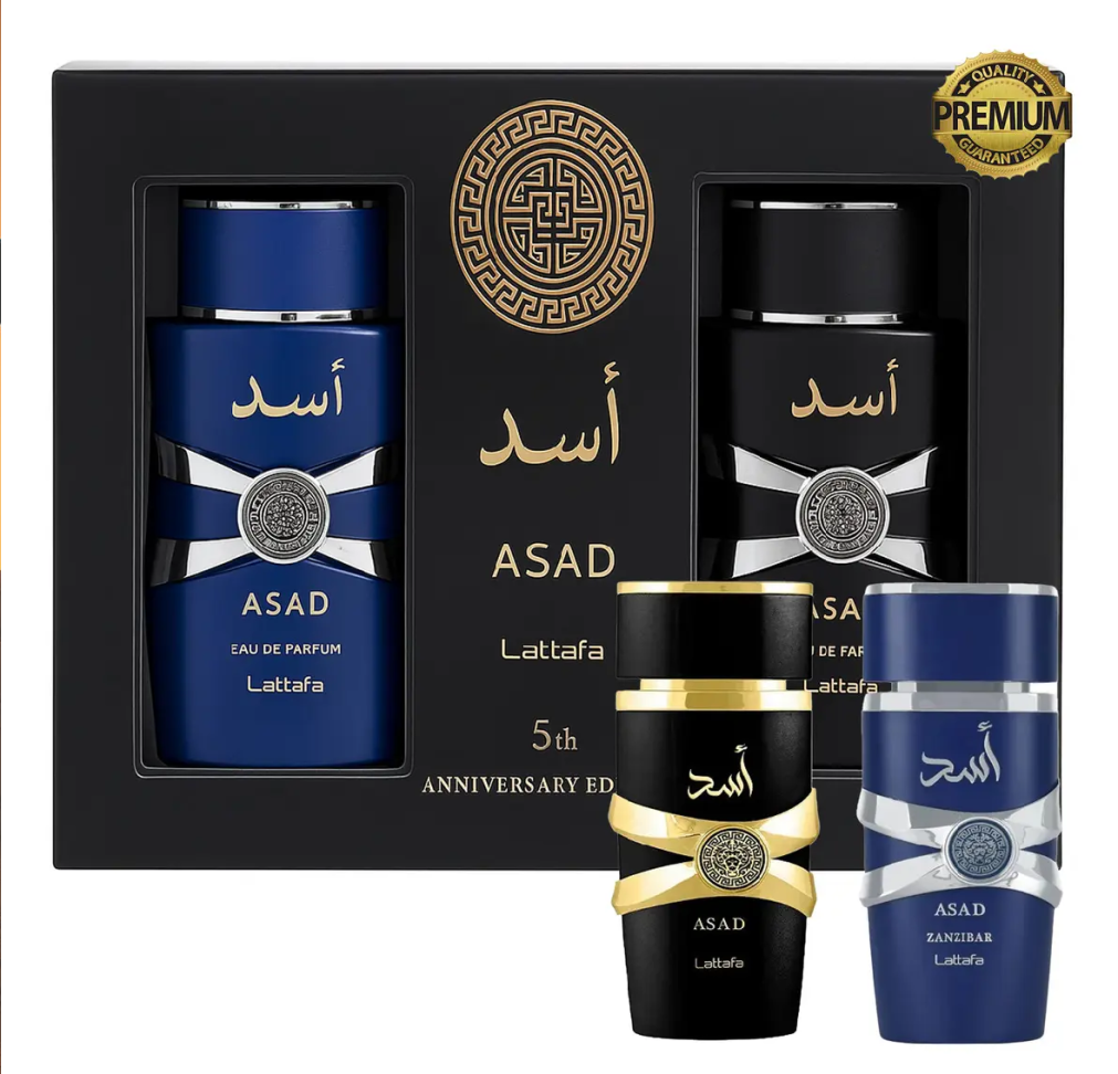 Kit Perfume Lattafa Asad 100ML + Asad Zanzibar 100ML - Masculino - #7