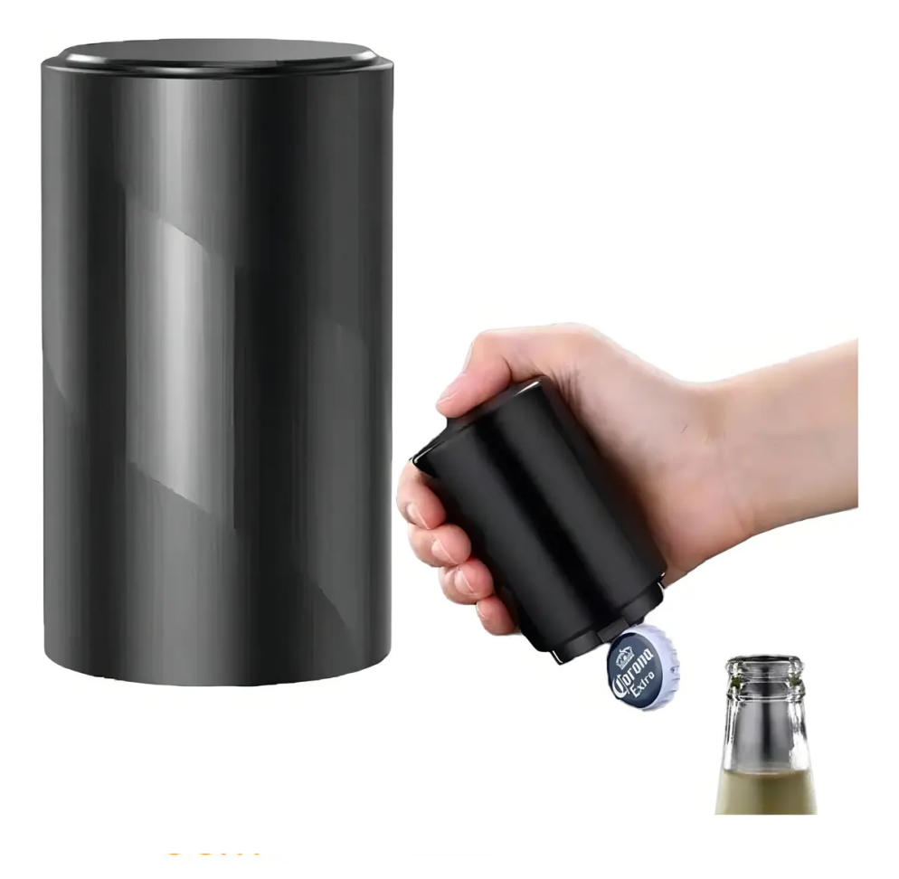 Abridor de Garrafas Magnético Automático Preto Para Cerveja - #6