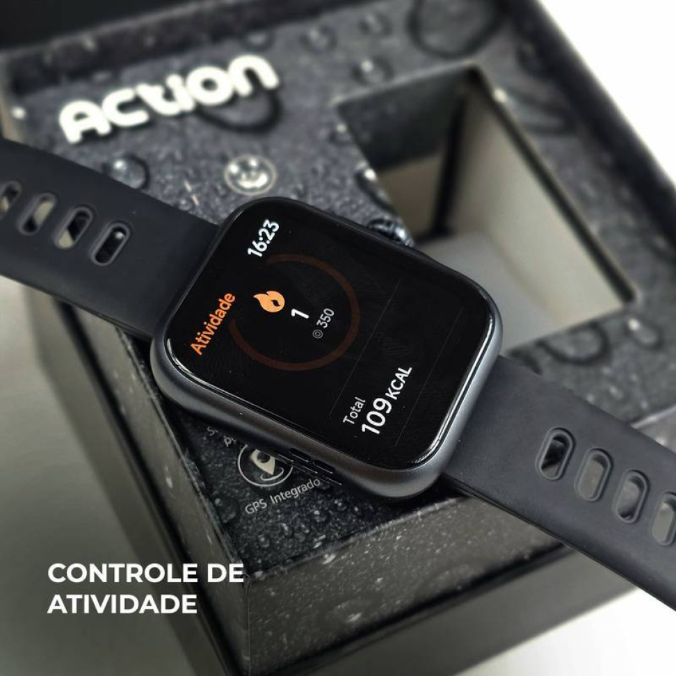 Smartwatch Wearzone Action | Esportivo | A prova D'Água, GPS integrado e 7 Dias de Bateria - #20