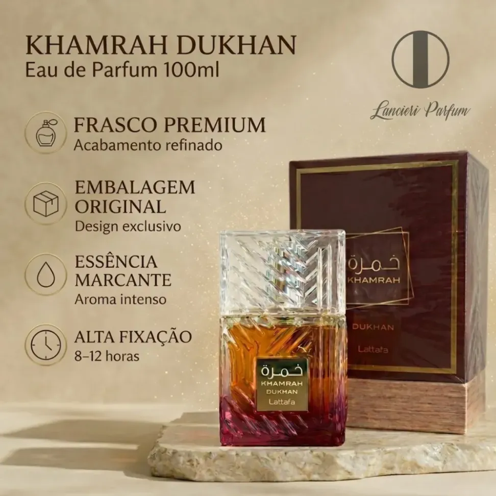 Perfume Lattafa Khamrah Dukhan Edp Unissex 100 ml - #4